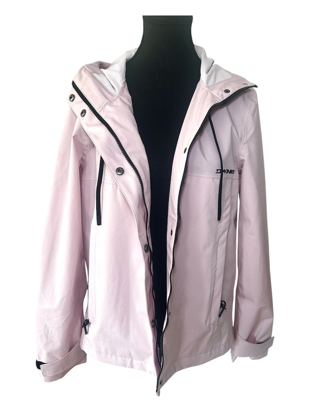 DAKINE Women's Casual Light Pink Waterproof Hooded Rain Jacket Excellent Con.